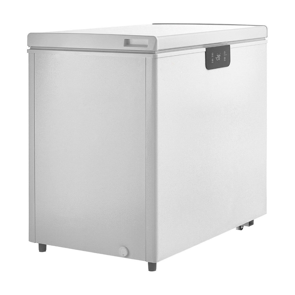 Choco Moon Large Capacity 14.5 Cu.ft Chest Freezer, 345L Storage, 4 Slide-Out Baskets, Lockable Lid, 8 Temp Control Levels, Energy-Efficient LED Lights, 6 Swivel Casters for Easy Mobility