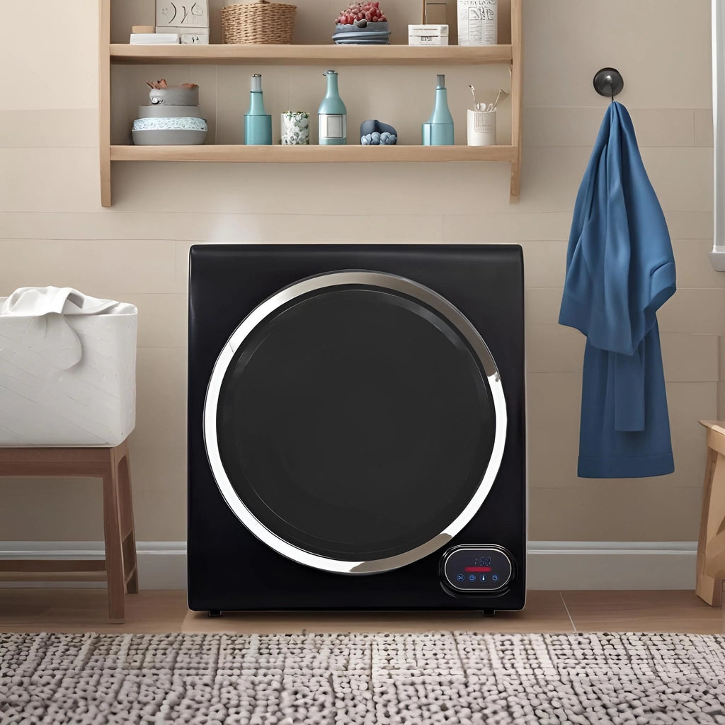 Equator Compact Vented Sensor Dryer 3.5cf/13lbs 110V Bottom digital control , Stainless Steel Drum and Sleek Design
