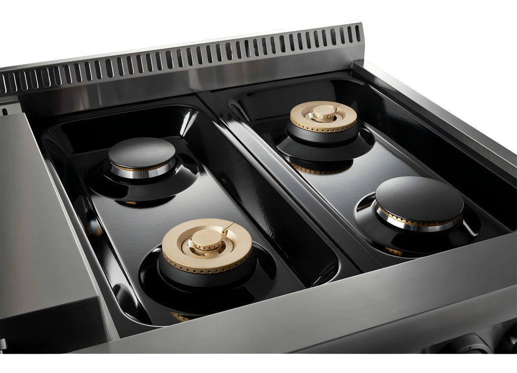 36 In. 6.0 Cu. Ft. Gas Freestanding Range with 6 Sealed Burners Gas Cooktop, Cast Iron Grates and Primary Convection Oven In Stainless Steel