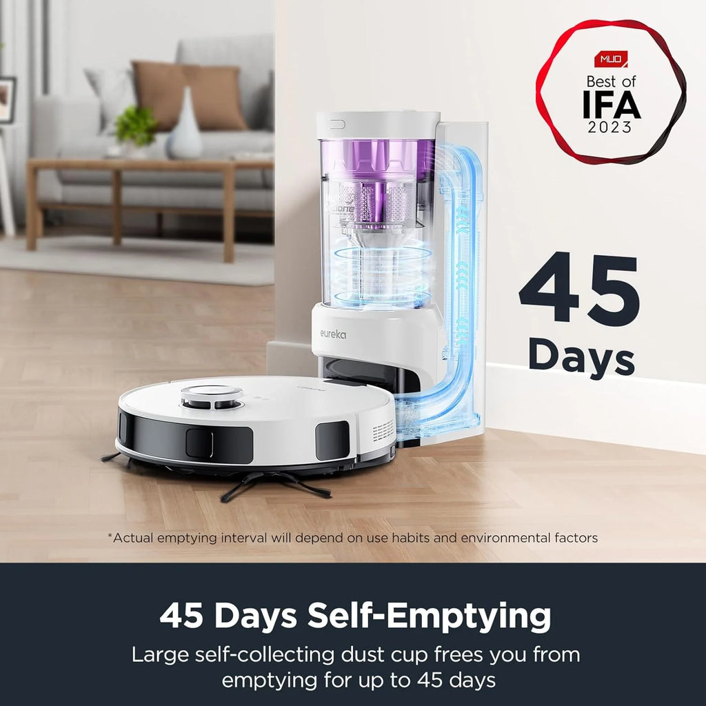 Eureka Cordless Robot Vacuum Cleaner - Suction and Auto Lifting Mop