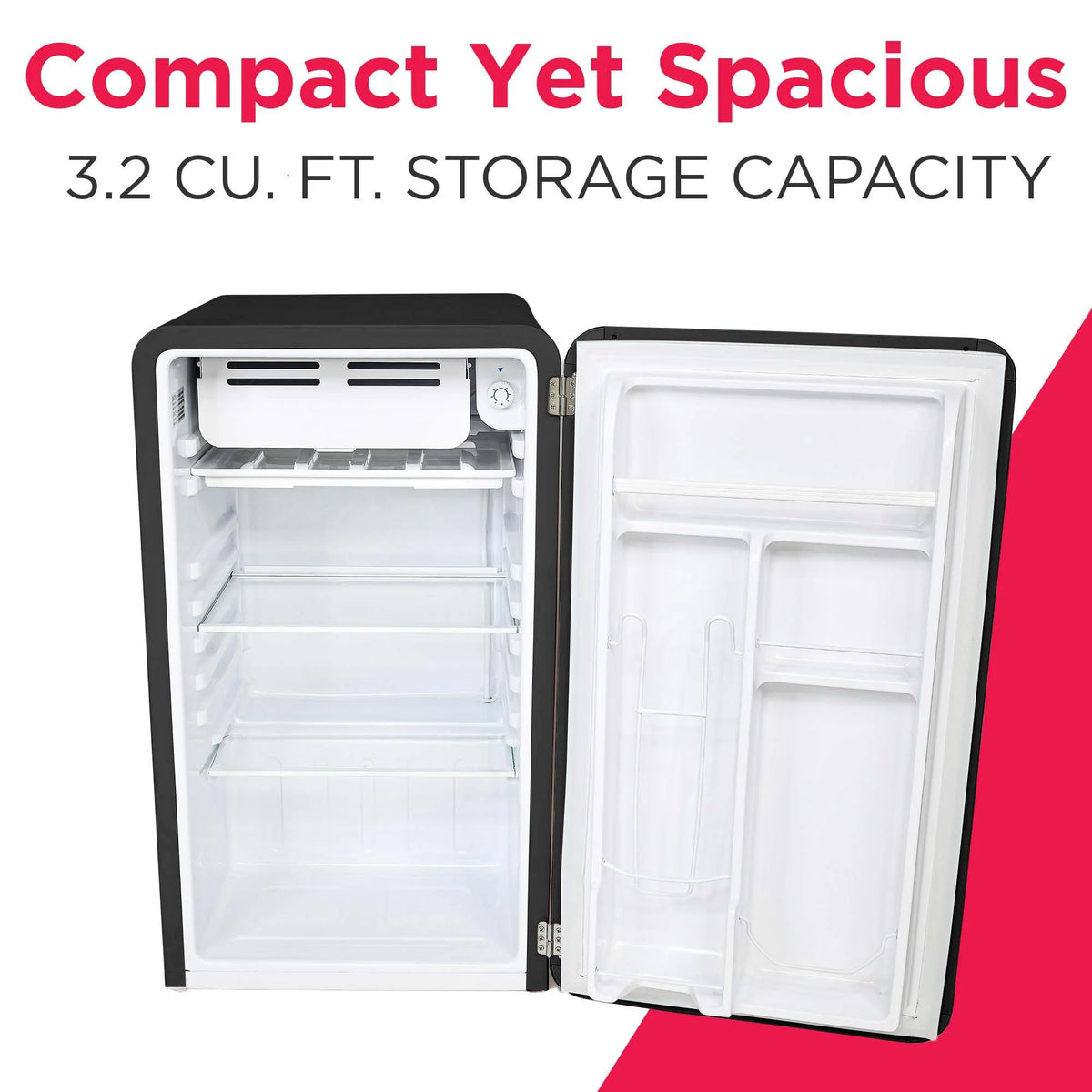 Frigidaire 3.2 Cu. ft. Single Door Retro Compact Refrigerator EFR372, Blue