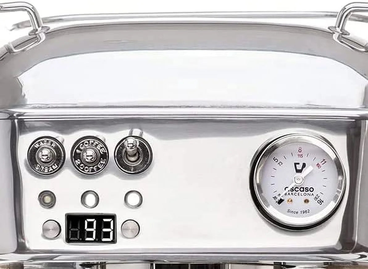 Ascaso Dream PID Programmable Home Espresso Machine w/ Volumetric Controls | 120V | Walnut | Anthracite Gray