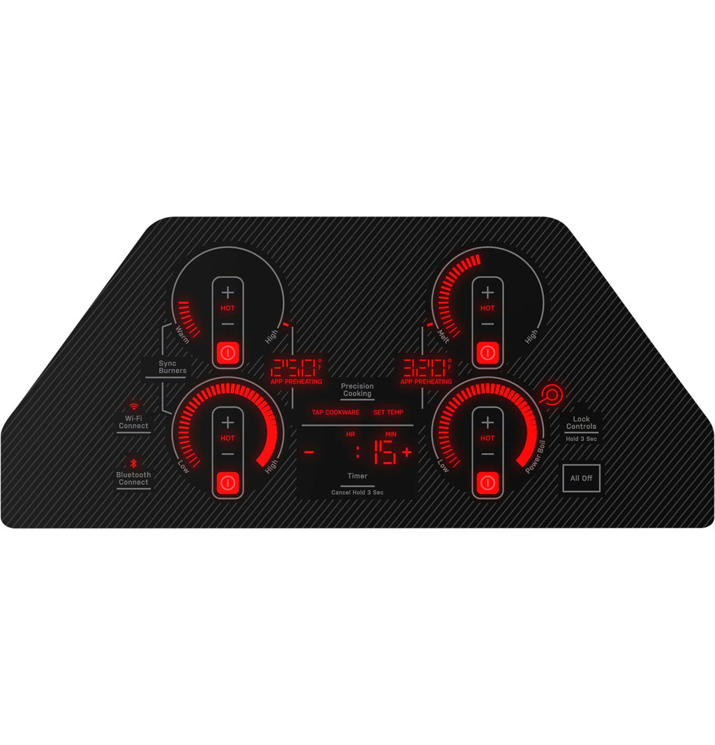 Ge Profile Pep7030 30" Wide 4 Burner Electric Cooktop - Black