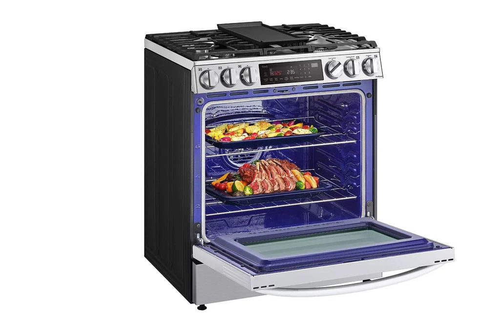LG LSDL6336F 6.3 Cu Ft. Stainless Steel Slide-In Smart Dual Fuel Range