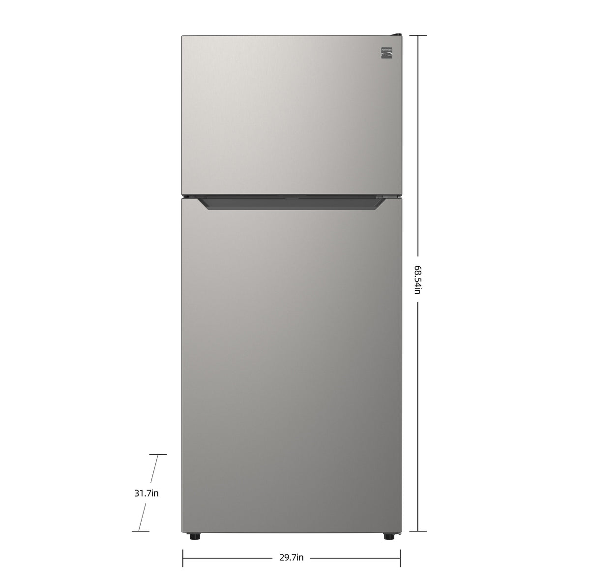 Kenmore 30" 20.2 Cu. ft. Capacity Standard Refrigerator with Top Freezer, Adjustable Shelves, White