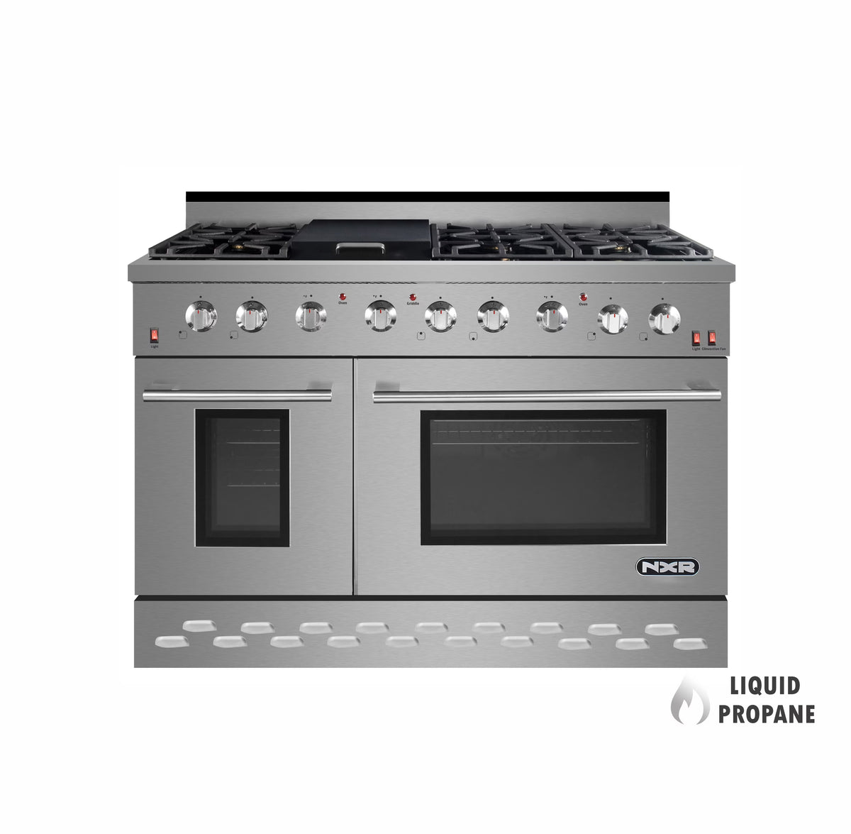NXR  48" Stainless Steel Pro-Style Propane Gas Range with 7.2 cu.ft. Convection Oven SC4811LP