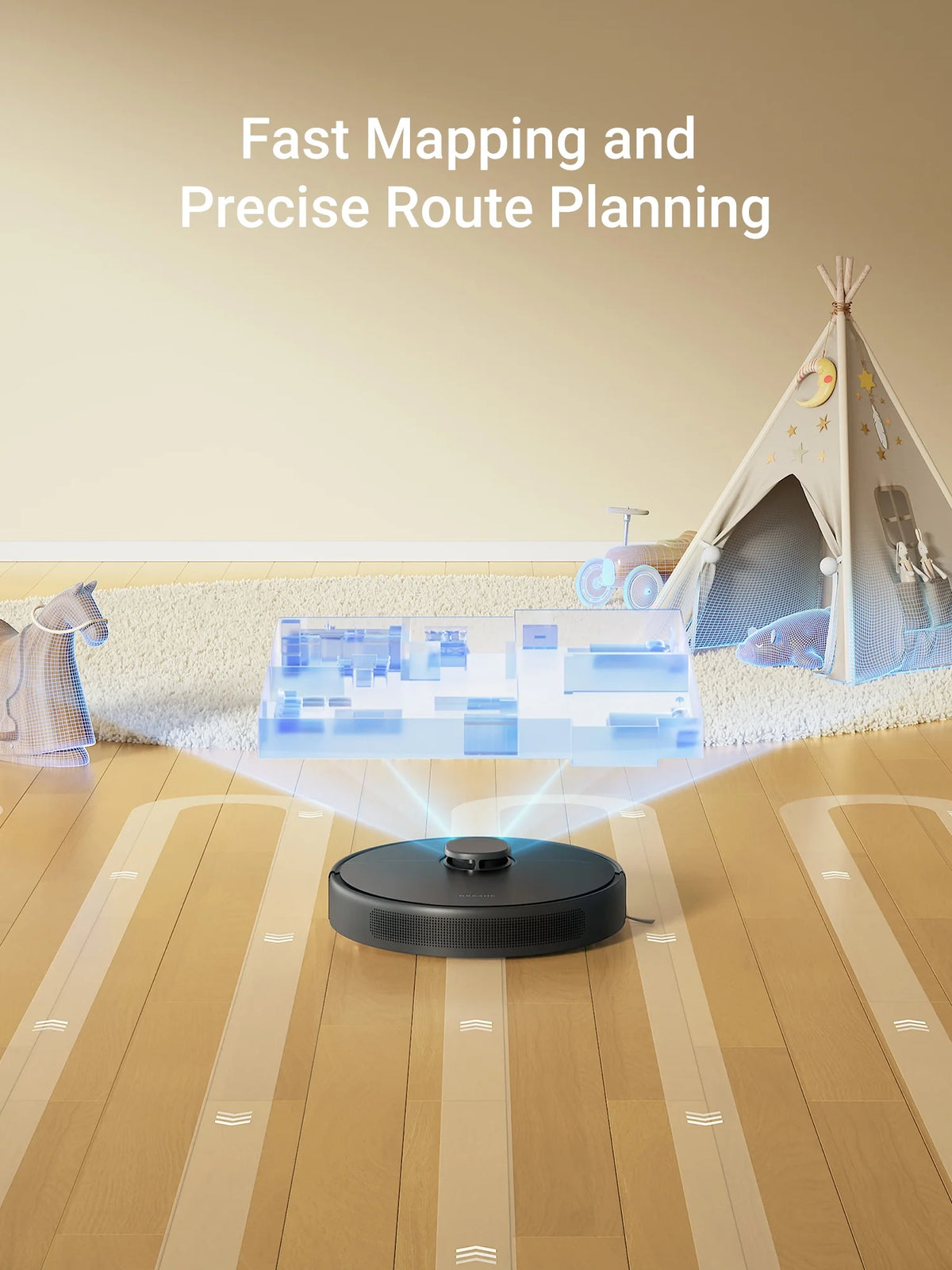 Dreame D10s Pro Robot Vacuum and Mop, Wi-Fi Compatible, Powerful Suction
