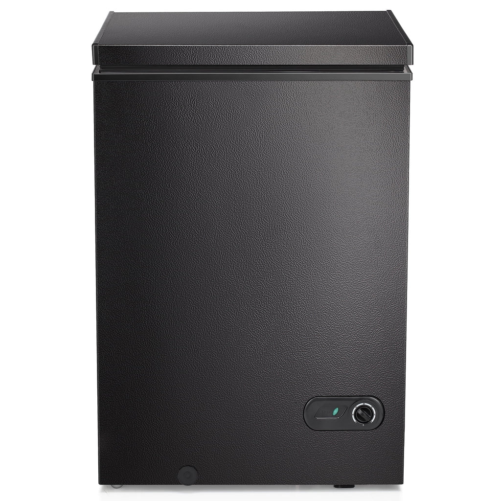 Moifoi 3.5 Cu.ft Chest Freezer w/ Removable Storage Basket & Top Open Door, Energy Saving, White
