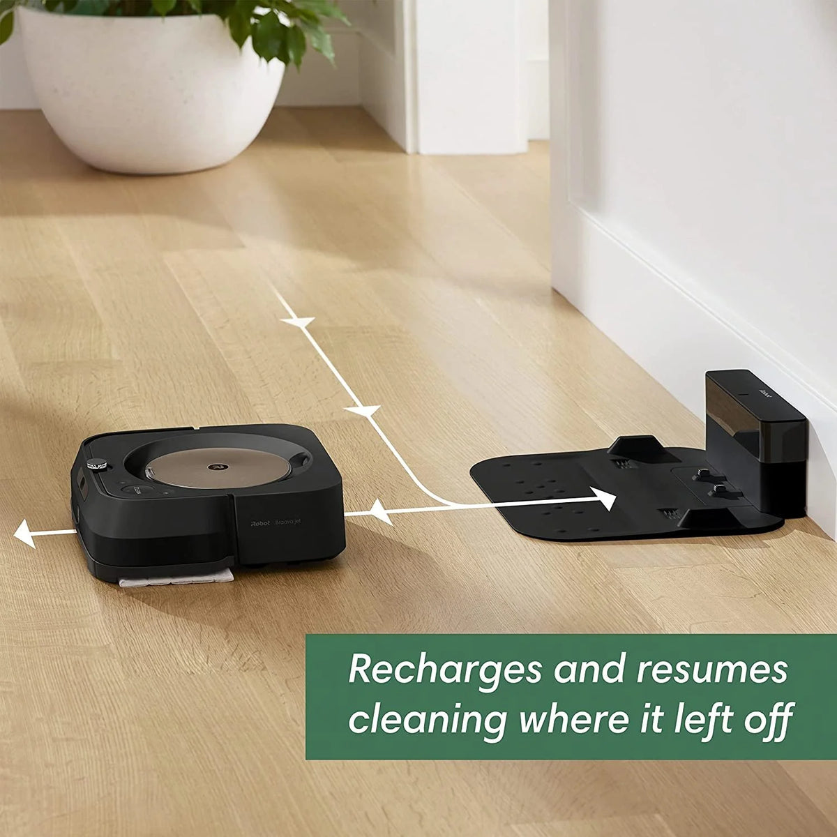 iRobot Braava Jet M6 6012 Ultimate Robot Mop- Wi-Fi Connected, Precision Jet Spray, Smart Mapping, Compatible with Alexa, Ideal for Multiple Rooms, Recharges and Resumes