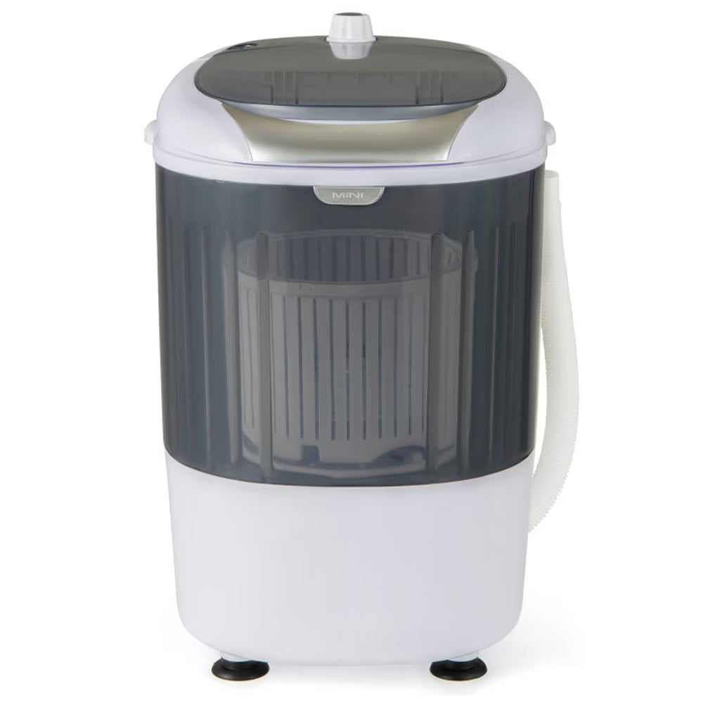 Barara King Washing Machine, Laundry Washer, Portable Mini Washing Machine Semi-Automatic Washer and Spinner Combo with Single Tub-Gray