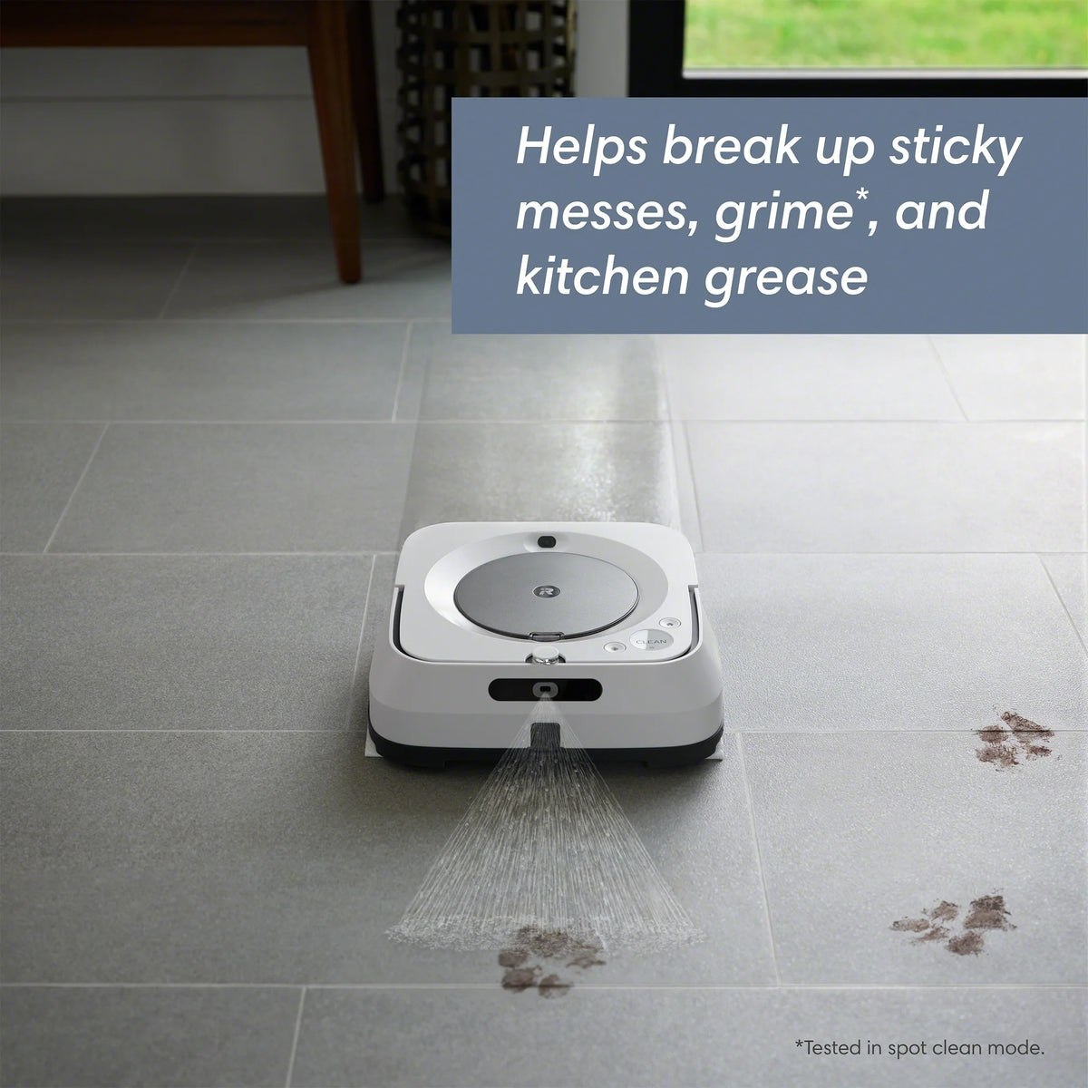iRobot Braava Jet M6 (6110) Ultimate Robot Mop- Wi-Fi Connected, Precision Jet Spray, Smart Mapping, Works with Google Home, Ideal for Multiple Rooms, Recharges and Resumes