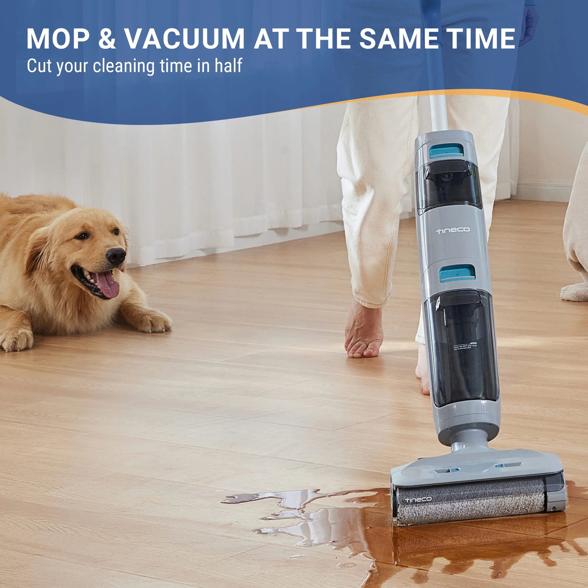 Tineco GO SENSE Cordless Smart Floor Washer, Multi-Surface Wet Dry Vacuum / Mop (GH301)