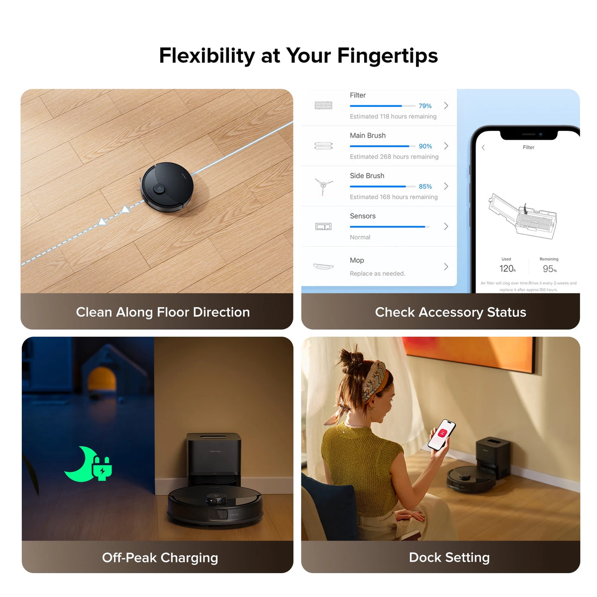 (Upgraded from Q5 Pro)Roborock Q10 X5 Robot Vacuum and Mop, Self-Emptying, Hands-Free Cleaning for up to 7 Weeks, 10,000Pa Suction, Obstacle Avoidance, LiDAR Navigation, No-Go Zones