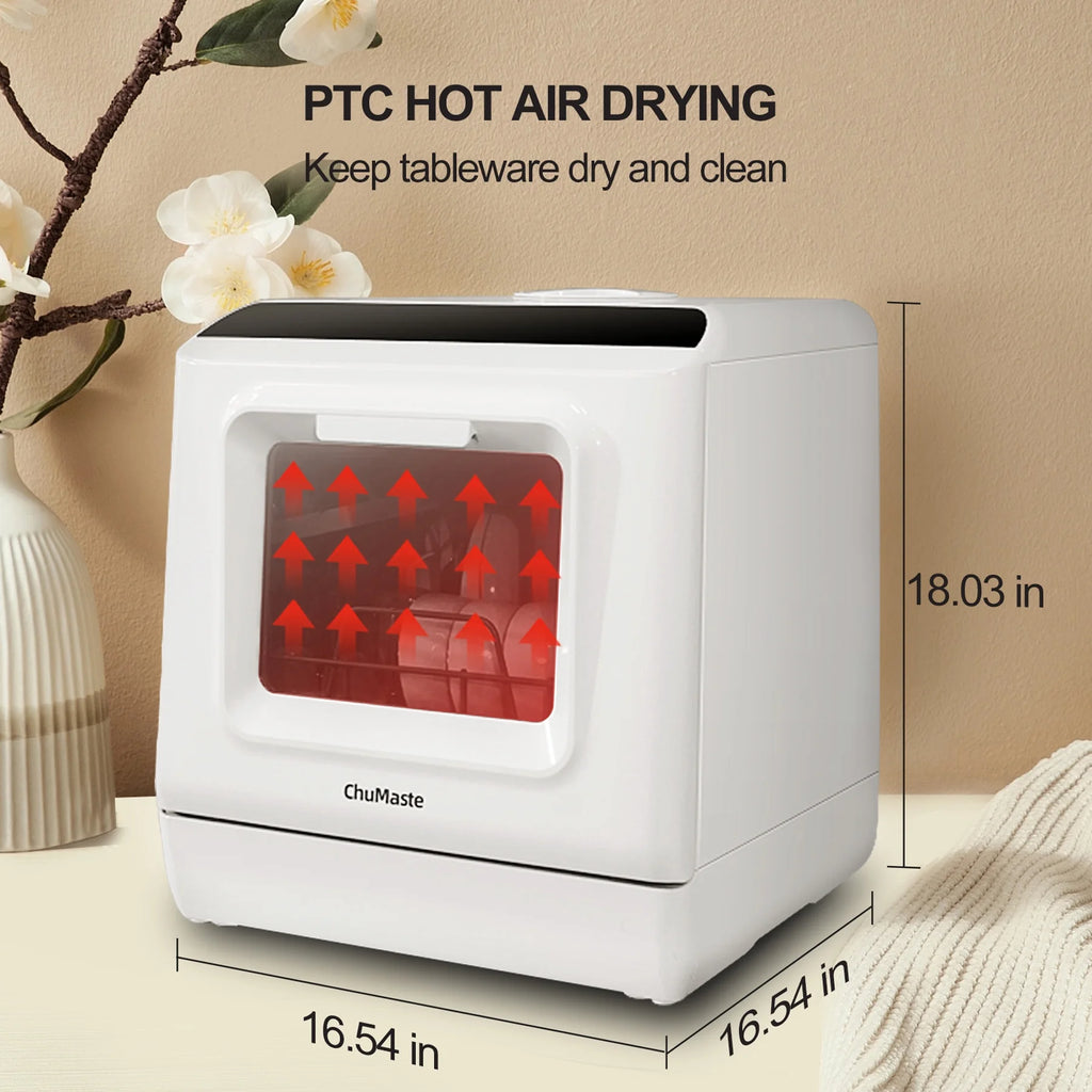 countertop dishwasher  portable dishwasher with water tank  5 wash programs  leak-proof and can also be connected to the tap. For apartments  dorms  offices  boats  RVs  kitchene