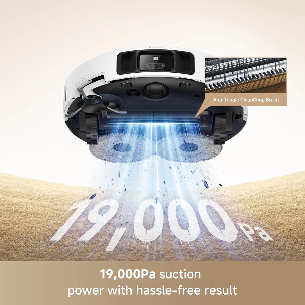 MOVA P50 Pro Ultra Robot Vacuum Cleaner Removable&Liftable Mop,Anti-Tangle,Self Drying&Cleaning
