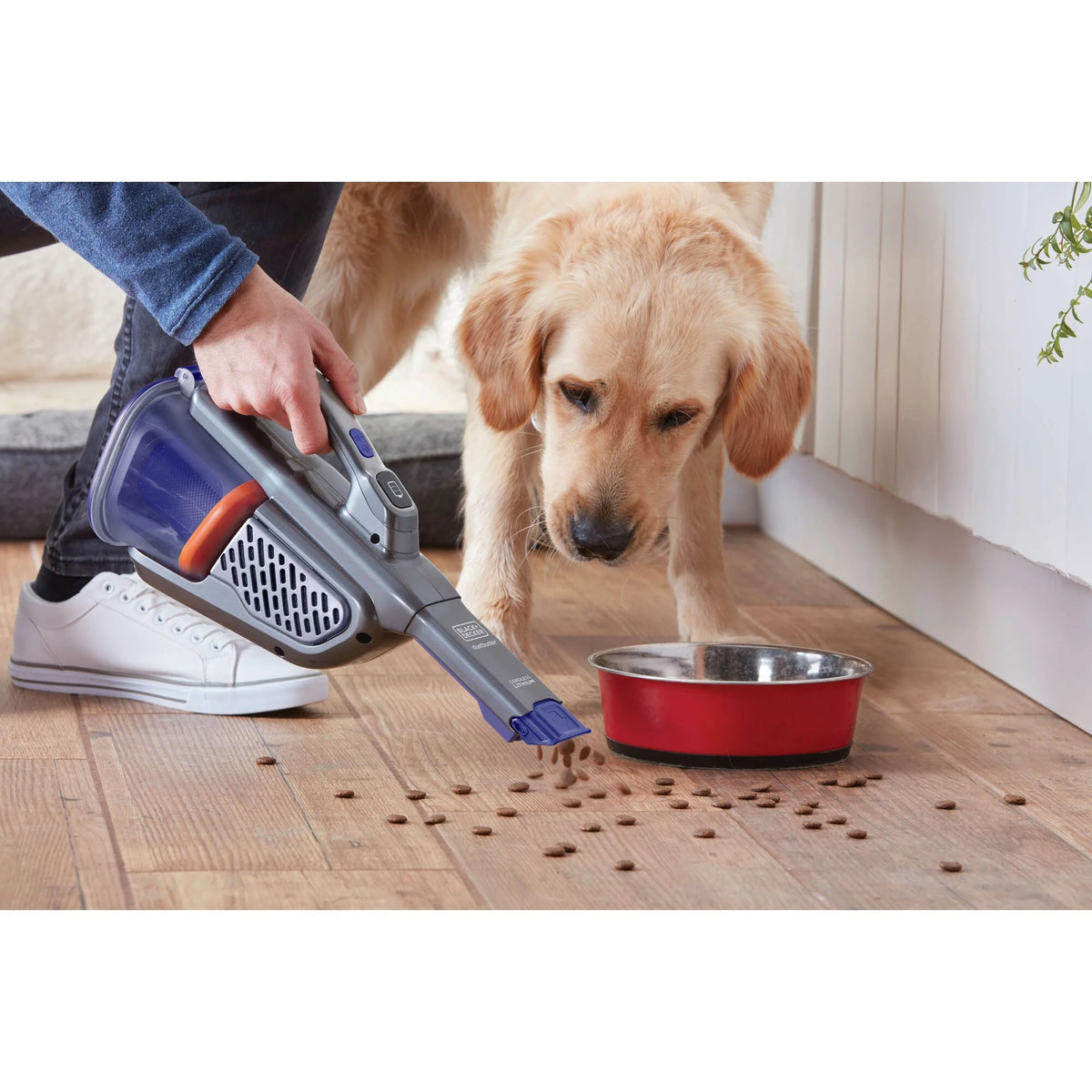 BLACK+DECKER dustbuster furbuster AdvanceClean+ Cordless Pet Handheld Vacuum, HHVK515JP07