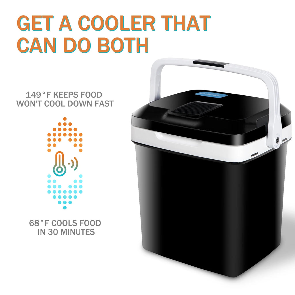 Segawe 28Qt Mini Thermoelectric Cooler/Warmer Portable Electric Car Fridge Travel Road Trips Camping Top Door