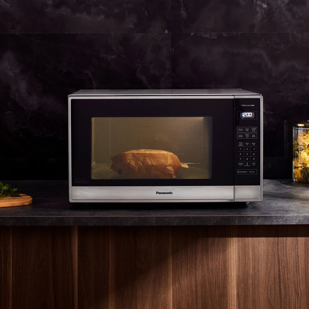 Panasonic 2.2-cu. ft. 1250W Countertop Microwave with Inverter Technology, Stainless Steel NN-SN95HS