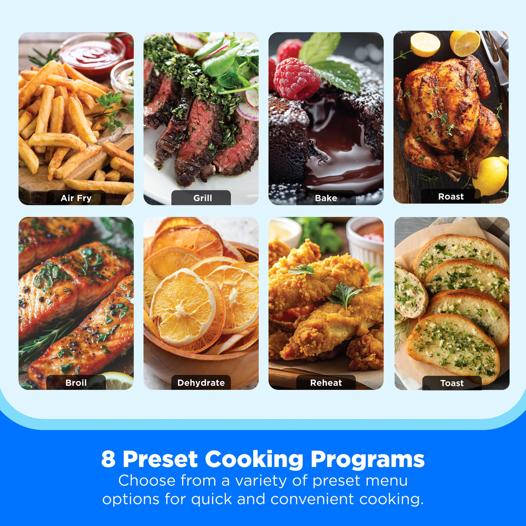 Midea 11 Quart 2-Basket Air Fryer, 8-in-1 Sync Finish Cooking