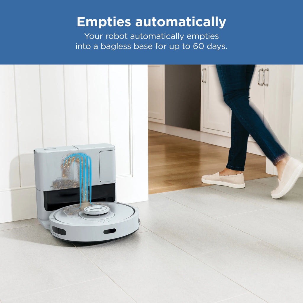 Shark® Matrix�?IQ Robot Vacuum, Bagless 60 Day Capacity Base, Multi-Surface Cleaning, Self Emptying, Home Mapping, RV2302AE