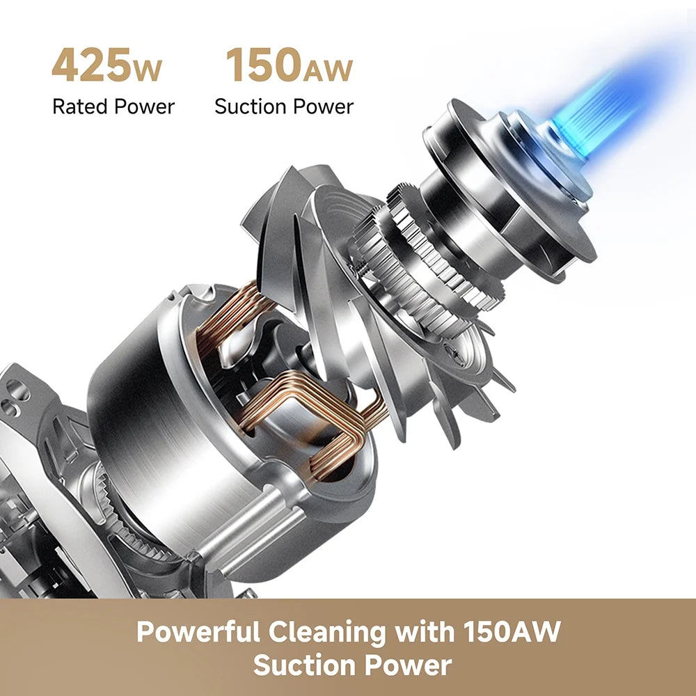 dreame U10 Cordless Stick Vacuum 100AW Suction Power 40-Minute Runtime LED Light