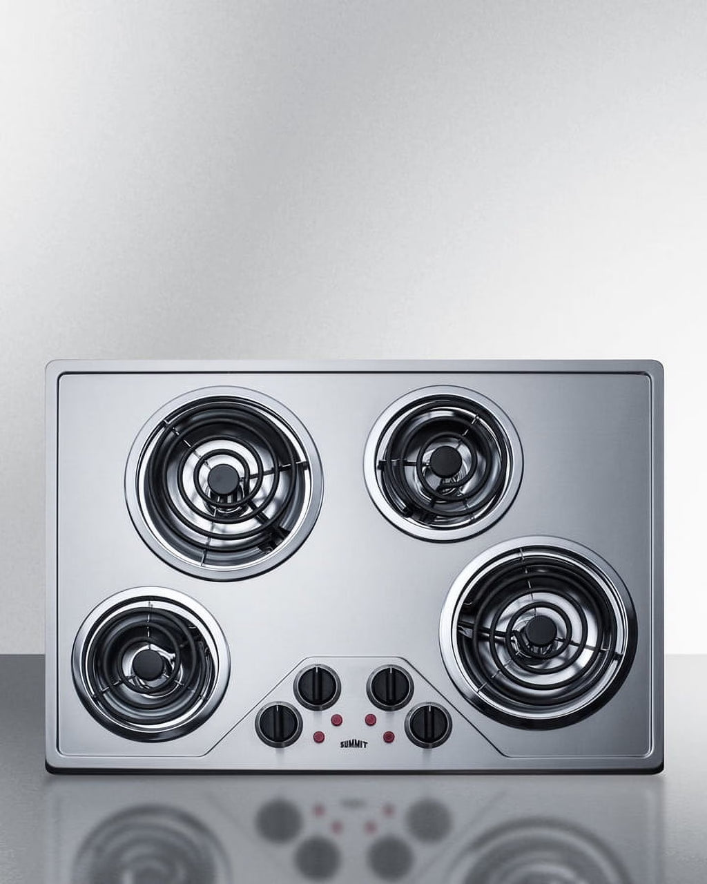 30" Wide 230V 4-Burner Coil Cooktop