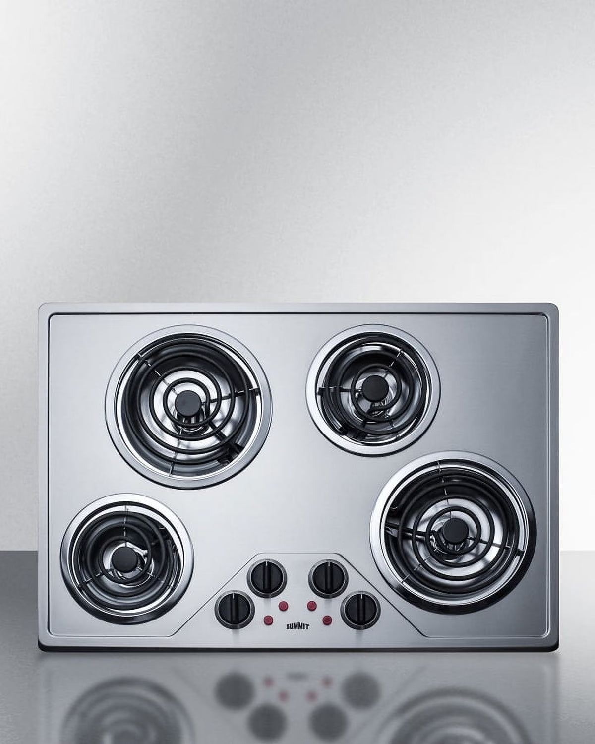 30" Wide 230V 4-Burner Coil Cooktop