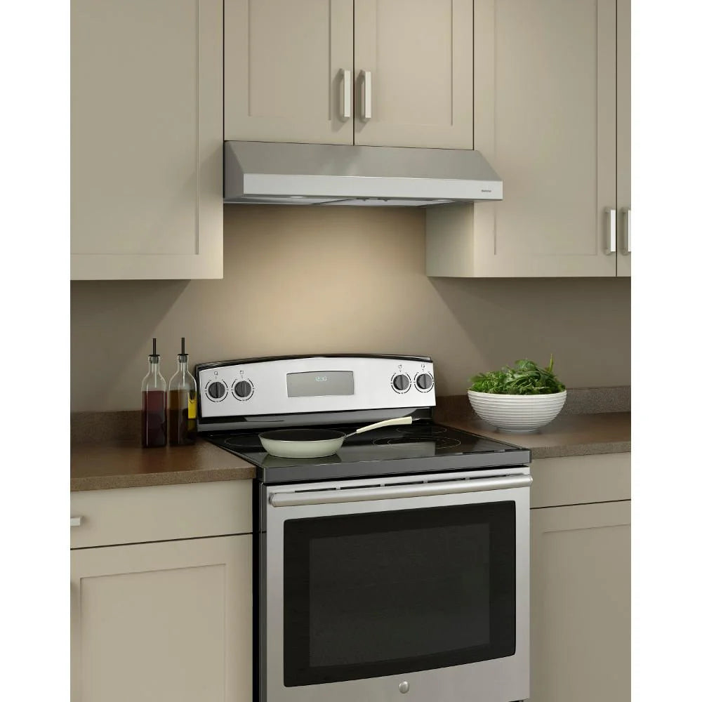 Broan Glacier 30-Inch Convertible Under-Cabinet Range Hood, Stainless Steel
