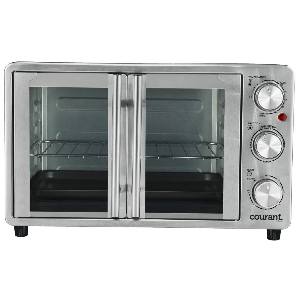 Courant French Door Convection Toaster Oven & Broiler, Fits 9x13���� Stainless Steel