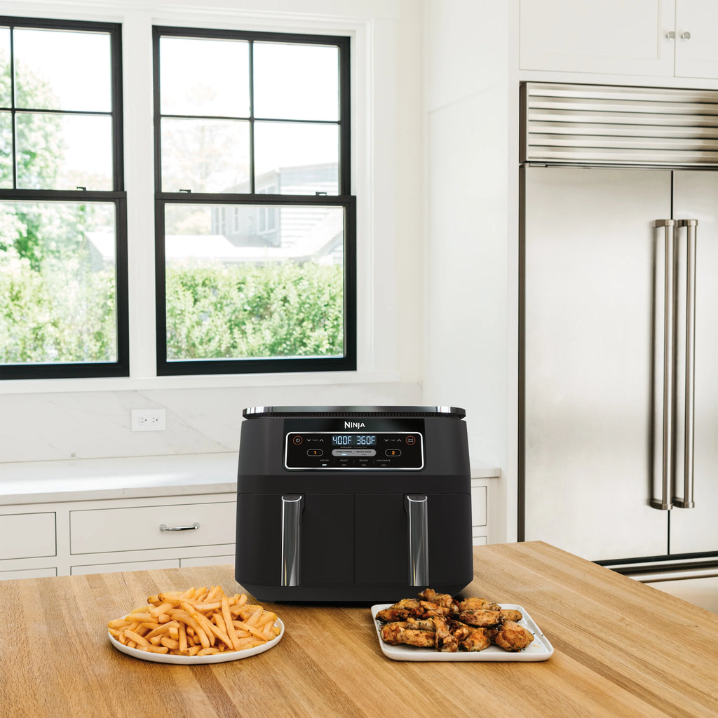 Restored Ninja? Foodi? DZ100 4in1, 8qt., 2Basket Air Fryer with DualZone? Technology (Refurbished)