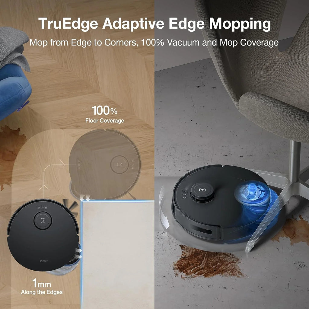 ECOVACS DEEBOT T30S AI Robot Vacuum and Mop - AI Camera, 11000Pa, ZeroTangle, TruEdge, Hot Water Mop