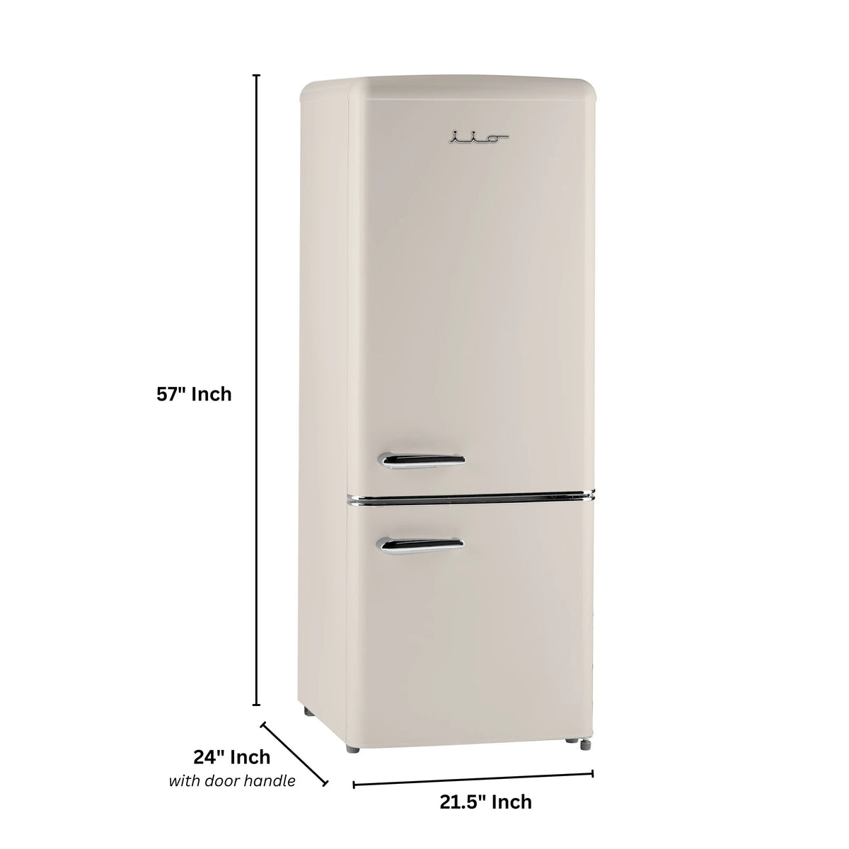 iio 7 cu. ft. Retro refrigerator with bottom freezer