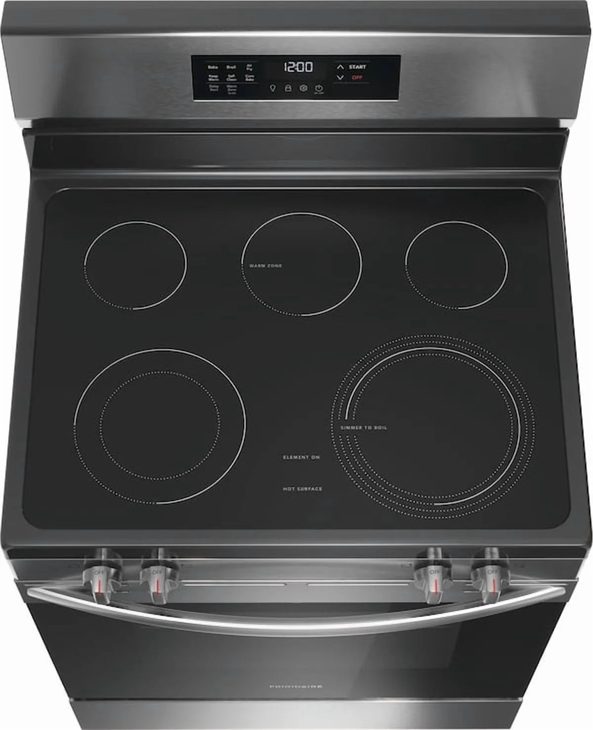 Frigidaire FCRE3083AS 30" Electric Range with Air Fry (Energy Star Certified), Stainless Steel