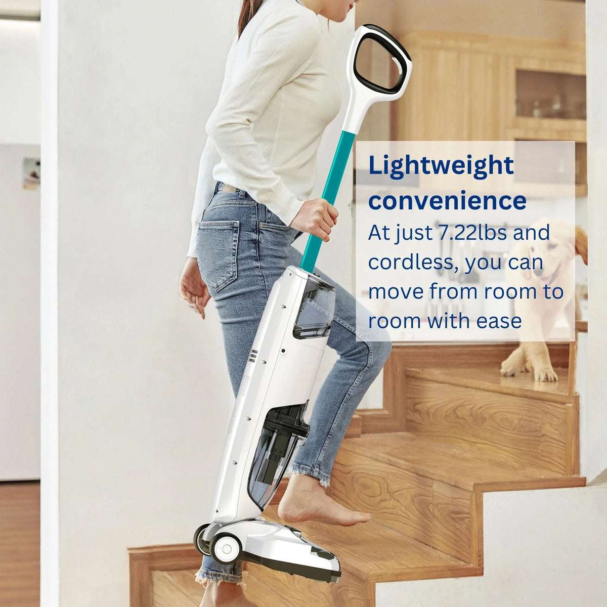 Tineco iFloor 2 Cordless Wet Dry Vacuum Cleaner, Blue