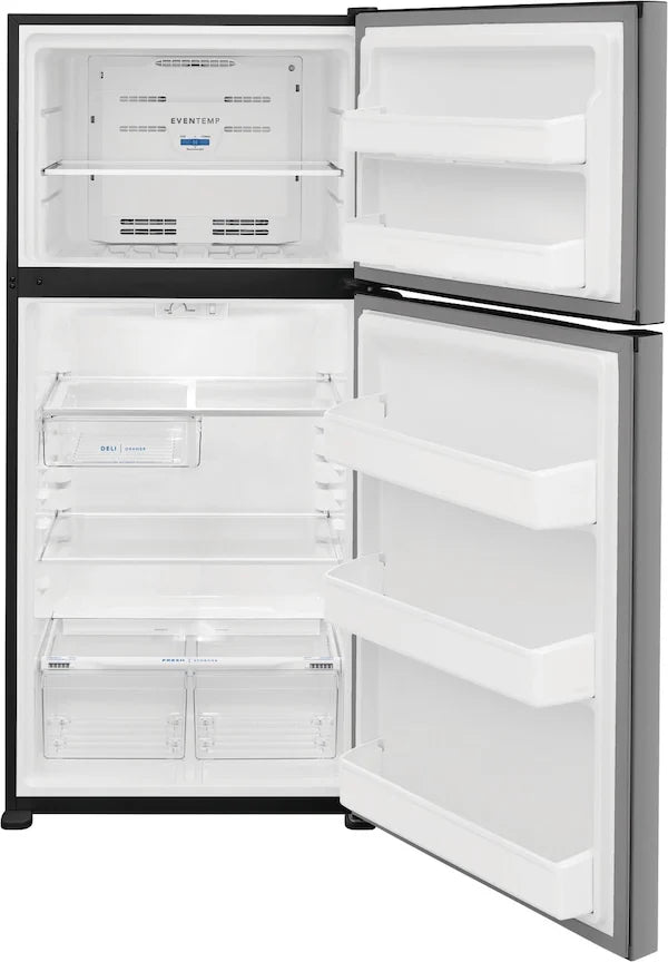 Frigidaire FFTR1835VS 18 Cu. Ft. Garage Ready Top Freezer Refrigerator, Stainless Steel