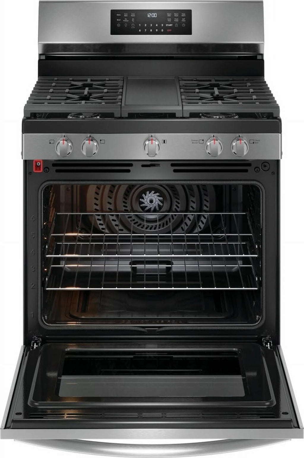 Frigidaire 30" Rear Control Gas Range-Stainless Steel GCRG3060BF