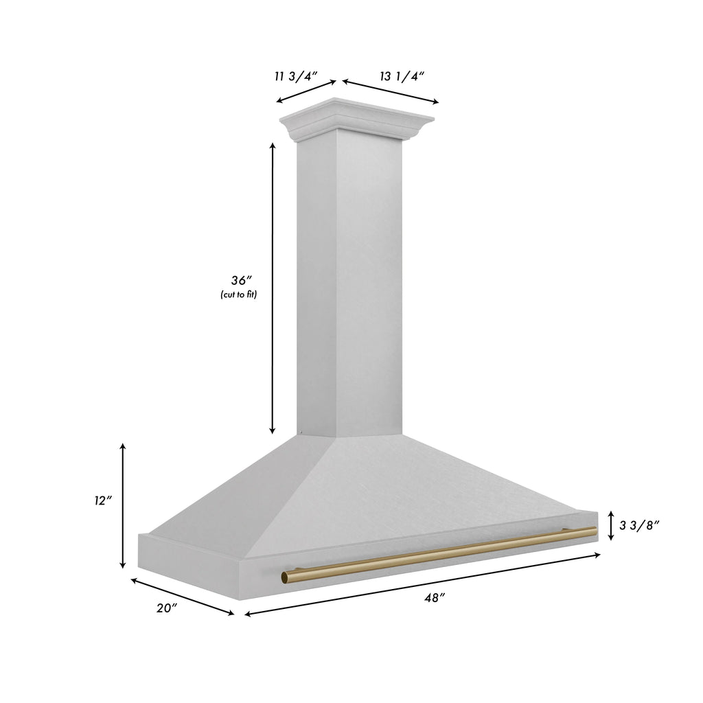 ZLINE KITCHEN AND BATH KB4SNZ48G ducted hood