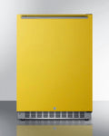 24 Inches Wide Built-In All-Refrigerator, ADA Compliant, Yellow, RHD