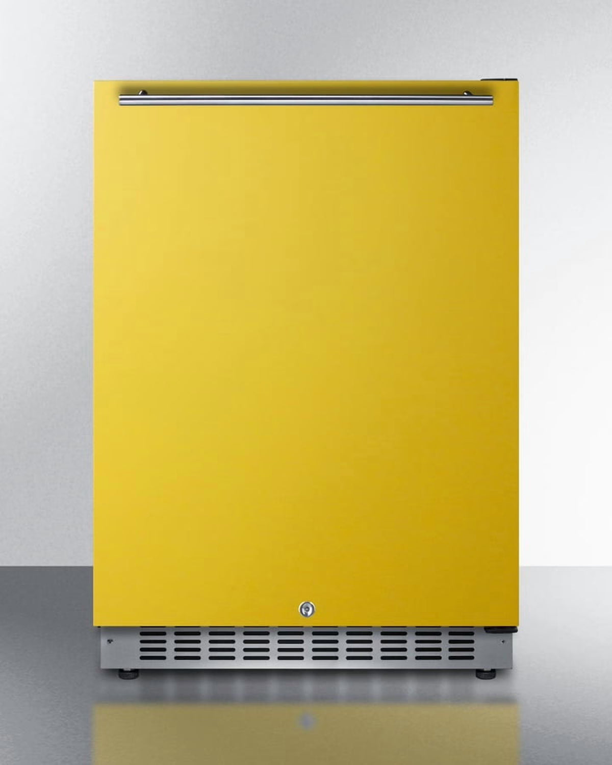 24 Inches Wide Built-In All-Refrigerator, ADA Compliant, Yellow, RHD