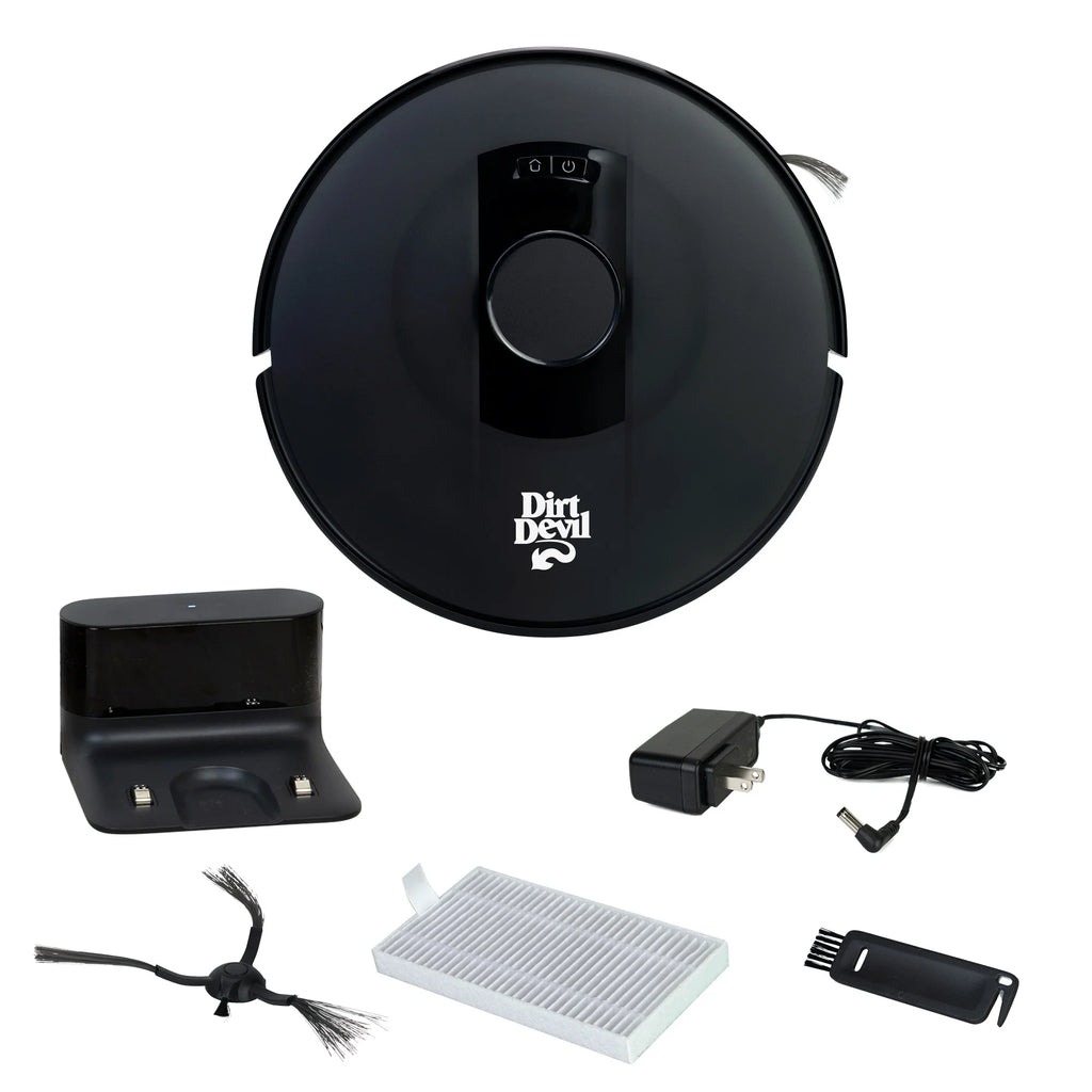 Dirt Devil EV3420 Robot Vacuum Wi-Fi Compatible, Auto-Docking, Smart 360 LIDAR Navigation