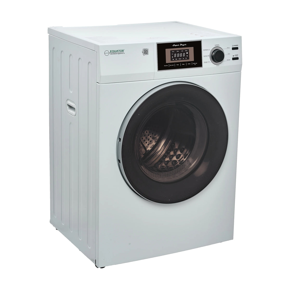Equator Compact 24 in Vented Dryer 3.1cf/13lb SENSOR Sanitize Shoes 110V/1500W