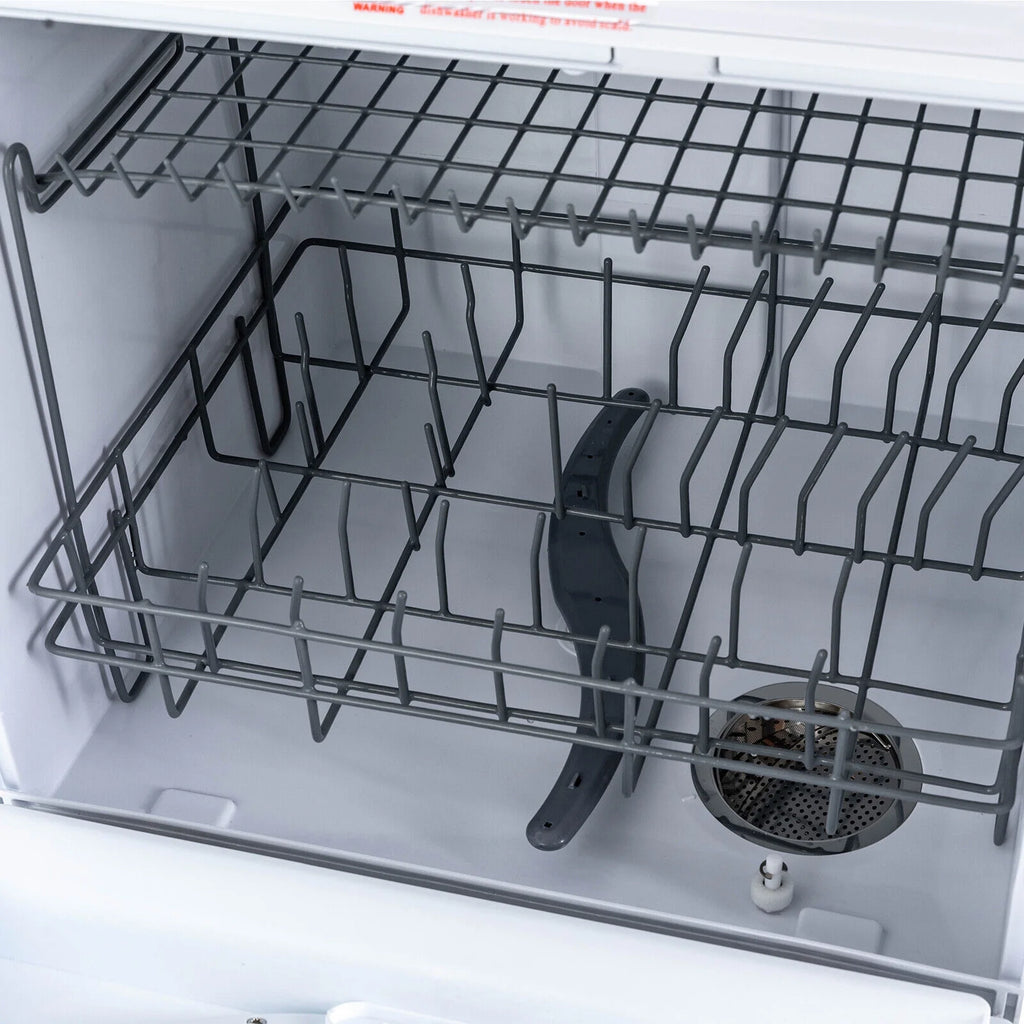SHZICMY Portable Countertop Dishwasher Air Drying 5 Programs w/ 7L Water Tank Deep Cleaning