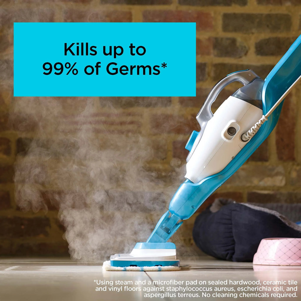 BLACK+DECKER Steam-Mop & Portable Steamer, 5-in-1, Corded, Convertible to Handheld, HSMC1321