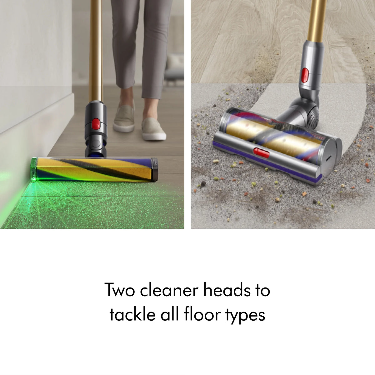 Restored Premium Dyson V15 Detect Absolute Vacuum | Iron/Gold (Refurbished)