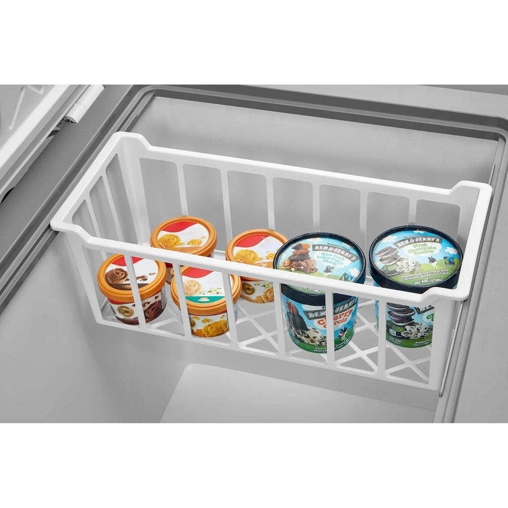 Midea Convertible 5 Cu Ft Chest Freezer, White