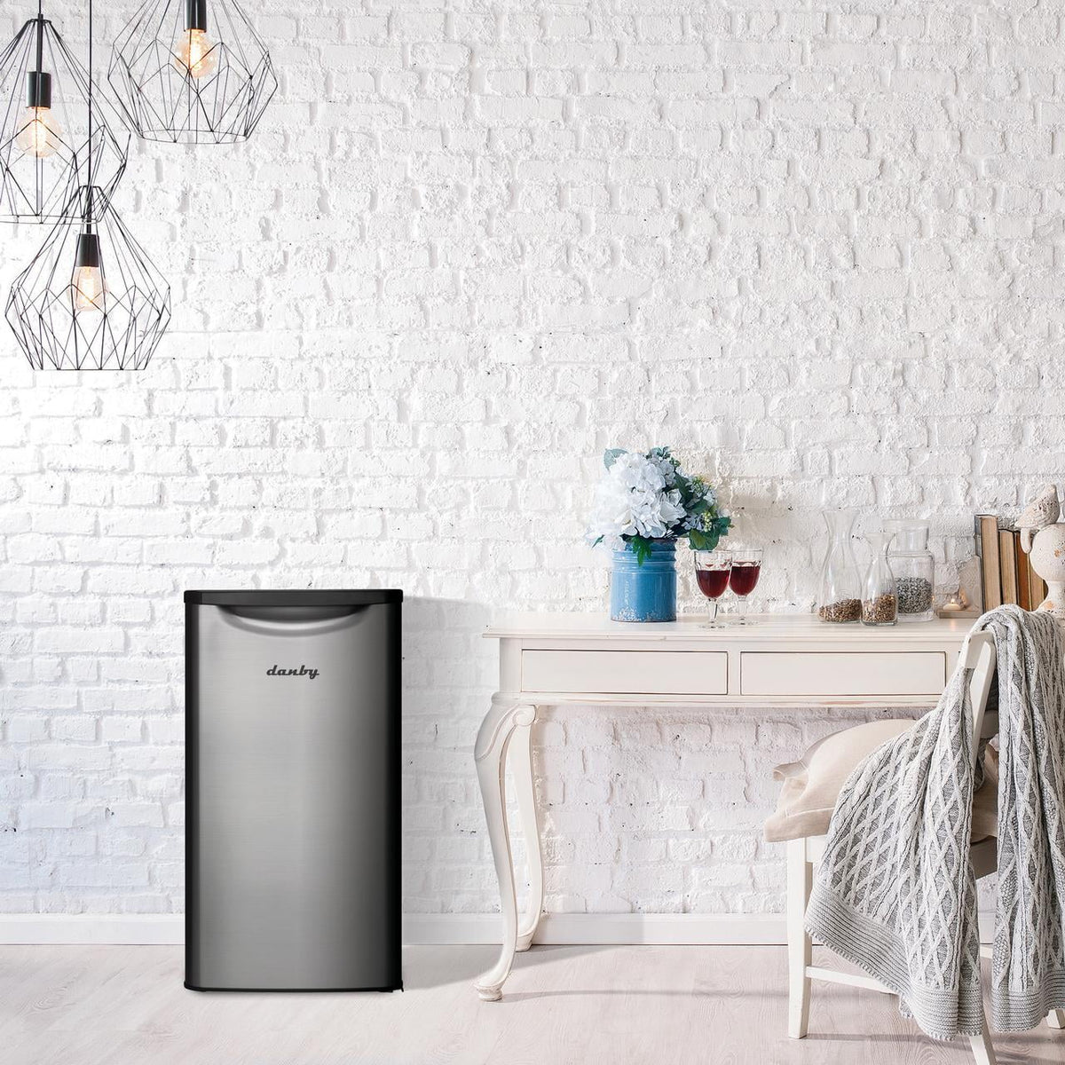 Danby 3.3 cu. ft. Compact Fridge in Stainless Steel (DAR033A6BSLDB)