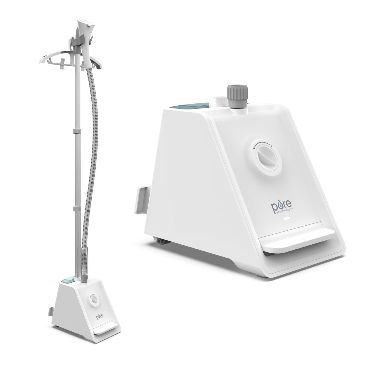 Pure Enrichment PureSteam Pro Upright Clothes Steamer - Professional Standing Garment Steamer & Foot Pedal - Half Gallon Tank with 1 Hr of Sanitizing Steam at 4 Heat Levels that Heats in 45 Seconds