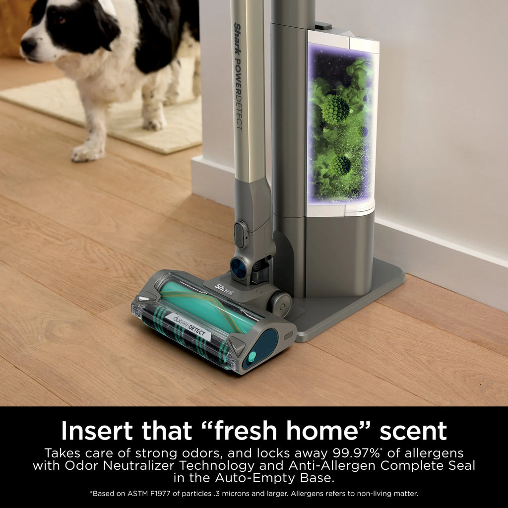 Shark PowerDetect Clean & Empty Cordless Stick Vacuum & Auto-Empty System, Powerful Suction, HEPA Filtration, Carpet & Hard Floor, Portable, IP3150