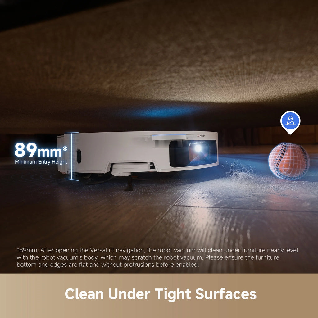 dreame L40 Ultra Robot Vacuum with Removable & Liftable Mop, Extendable & Liftable SideBrush, 11,000Pa Suction, 149a?? Mop & Washboard Self Cleaning, Auto-Empty, Auto Refill, Voice Control