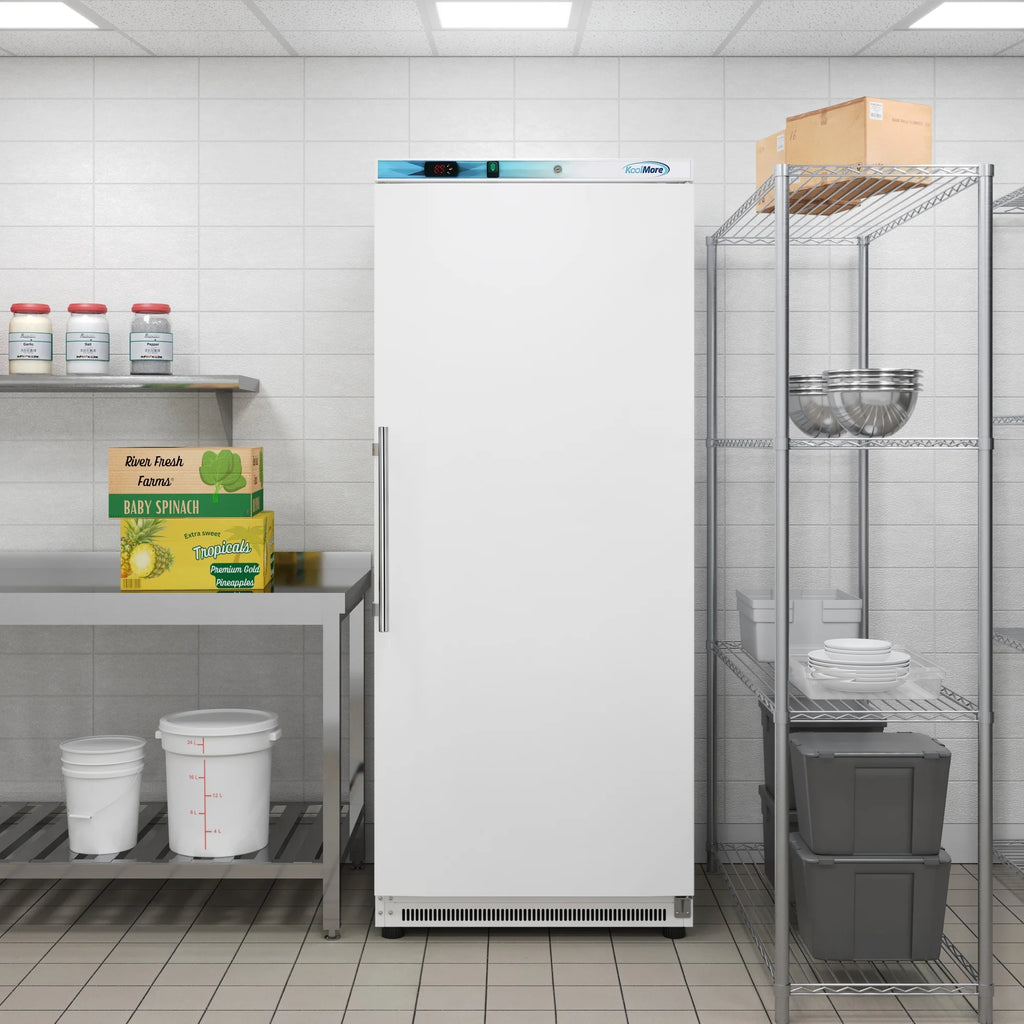 12 Cu. ft. Commercial Reach in Freezer in White Manual Defrost (KM-FMD12WH)